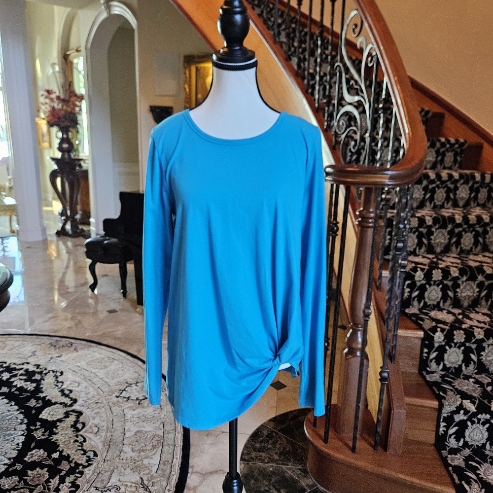 Lilly Pulitzer Knot FrontBlue Women's Top, Sz M